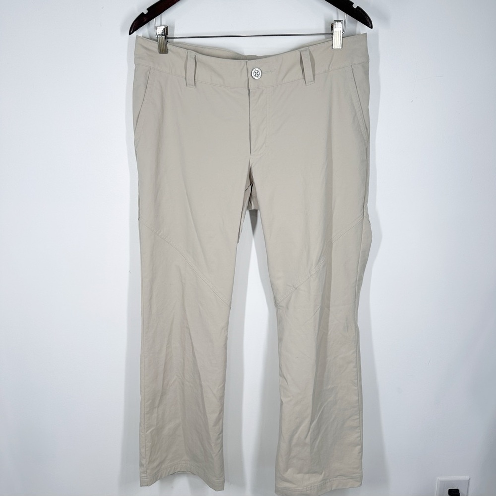Columbia Omni-Shield All Season Bootcut Pants Khaki Size 12 Short Nylon